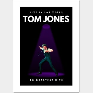 Tom Jones Live in Las Vegas Posters and Art